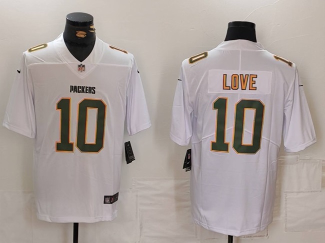 Youth White Green Bay Packers ACTIVE PLAYER Custom Fashion Vapor Limited Stitched Football Jersey